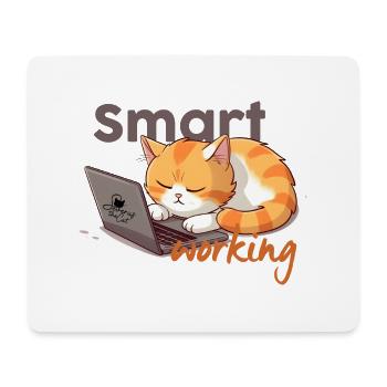 Intelligentes Arbeiten - Mousepad (Querformat) - Weiß - Vorne