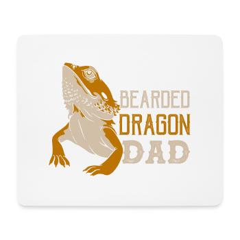 Bearded Dragon Dad Reptile Lizard Lover - Mouse Pad (horizontal) - white - Front