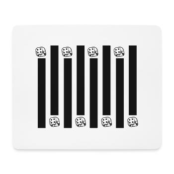 Boardgame Chess Backgammon Game Night - Mouse Pad (horizontal) - white - Front