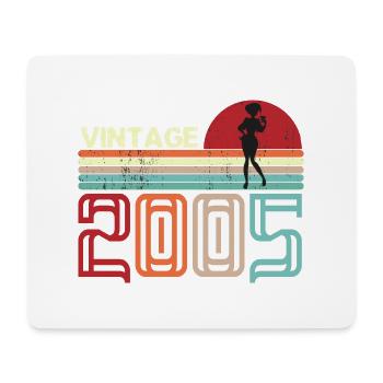 Vintage 2005 Geburtstag Retro Sonnenuntergang Design - Mousepad (Querformat) - Weiß - Vorne