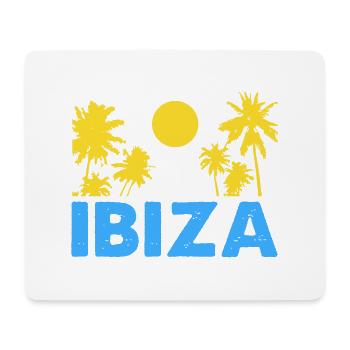 Ibiza - Tapis de souris (format paysage) - blanc - Devant