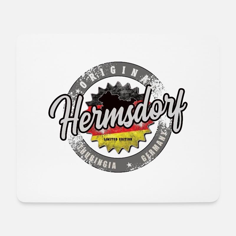 Original Germany Thüringen Hermsdorf - Mousepad (Querformat) - Weiß