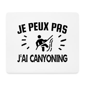 je peux pas j'ai canyoning - Tapis de souris (format paysage) - blanc - Devant