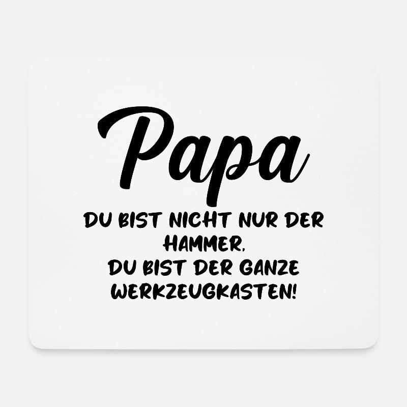 Vater Papa Familie Vatertag Sprüche - Mousepad (Querformat) - Weiß