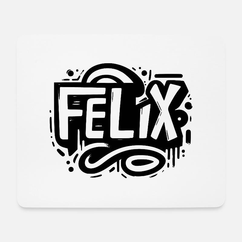 Felix Name Vorname Graffiti - Mousepad (Querformat) - Weiß