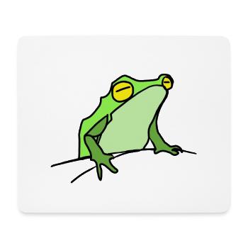 Frosch - Mousepad (Querformat) - Weiß - Vorne
