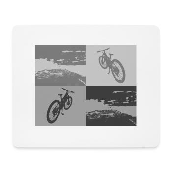 MTB Pop Art grey - Mouse Pad (horizontal) - white - Front