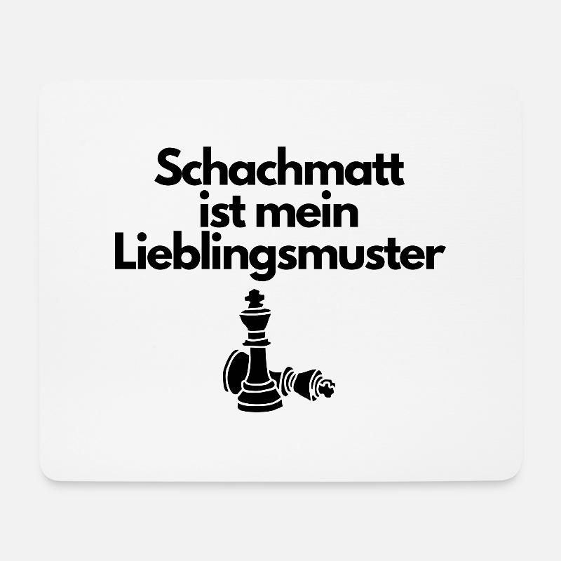 Schachmatt - Mousepad (Querformat) - Weiß