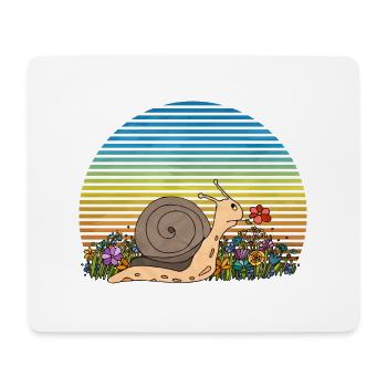 Snail - Mouse Pad (horizontal) - white - Front