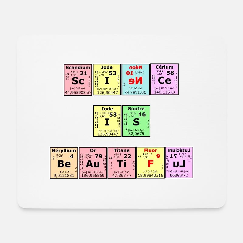 Wissenschaft ist schön - Mousepad (Querformat) - Weiß