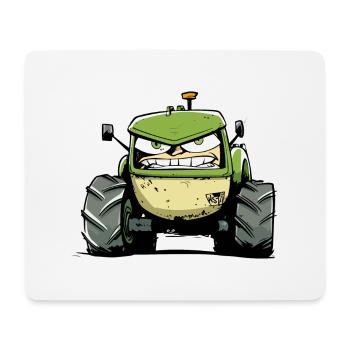Wütender Traktor Nr. 4 - Mousepad (Querformat) - Weiß - Vorne
