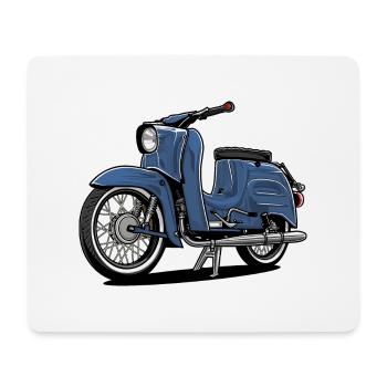 Swallow (pale blue) // Illustration - Mouse Pad (horizontal) - white - Front