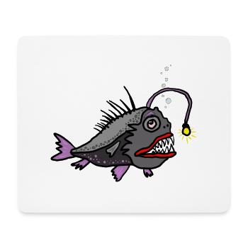 Anglerfisch - Mousepad (Querformat) - Weiß - Vorne