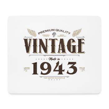 81 Jahre alter Jahrgang 1943 Limitierte Auflage 81. - Mousepad (Querformat) - Weiß - Vorne