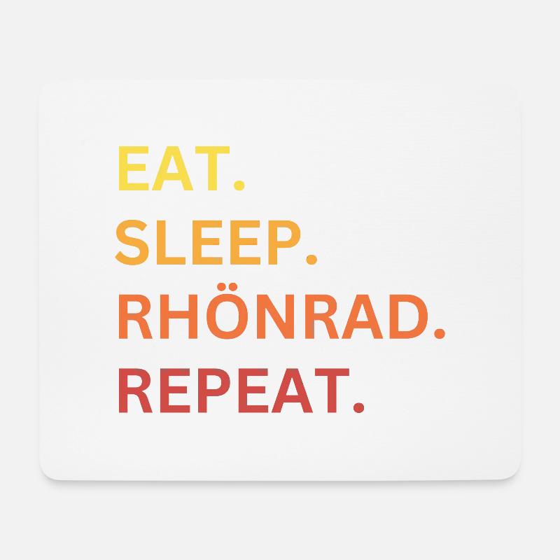 Rhönrad - Mousepad (Querformat) - Weiß