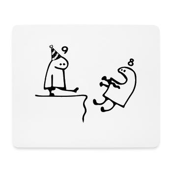 9 years old: Farewell age 8 years, Happy 9th birthday - Mouse Pad (horizontal) - white - Front