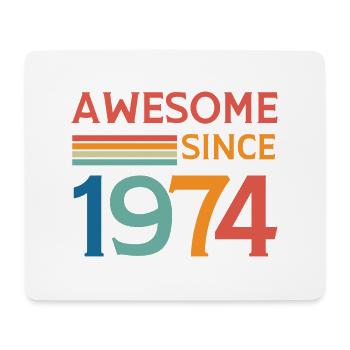 Awesome since 1974 - Mouse Pad (horizontal) - white - Front