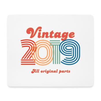 Vintage 2019 edition - Mouse Pad (horizontal) - white - Front