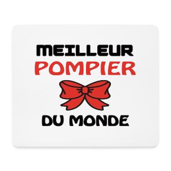 MEILLEUR POMPIER DU MONDE - Tapis de souris (format paysage) - blanc - Devant