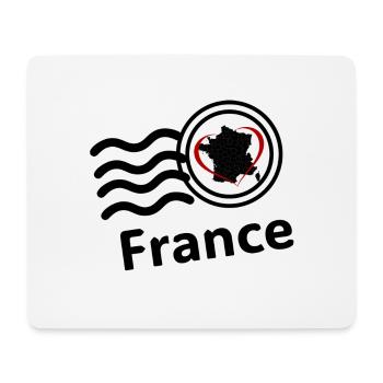 Briefmarke Frankreich - Mousepad (Querformat) - Weiß - Vorne