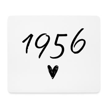 1956 coeur anniversaire - Tapis de souris (format paysage) - blanc - Devant