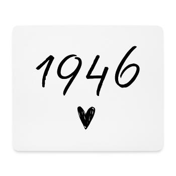 1946 Heart Birthday - Mouse Pad (horizontal) - white - Front