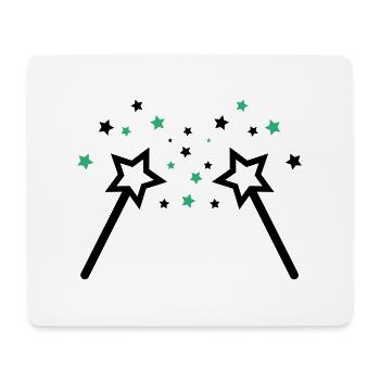 zauberstab 002 - Mousepad (Querformat) - Weiß - Vorne