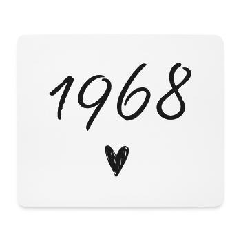 1968 Heart Birthday - Mouse Pad (horizontal) - white - Front