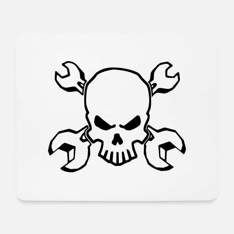 TOOLSKULL - 1C - Mouse Pad (horizontal) - white