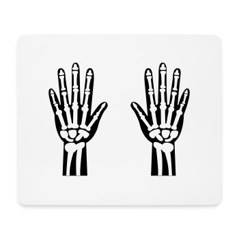 Skeleton Hands 01 - Mouse Pad (horizontal) - white - Front