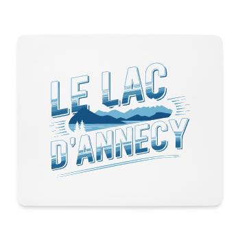 Le Lac d'Annecy - Tapis de souris (format paysage) - blanc - Devant