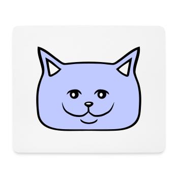 Pretty Cat Looking Happy Cheerful Smiling - Mouse Pad (horizontal) - white - Front