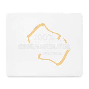 Occupation: Miner - Mouse Pad (horizontal) - white - Front