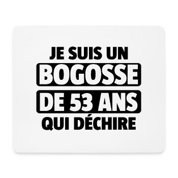 bogosse de 53 ans / cadeau anniversaire homme - Tapis de souris (format paysage) - blanc - Devant