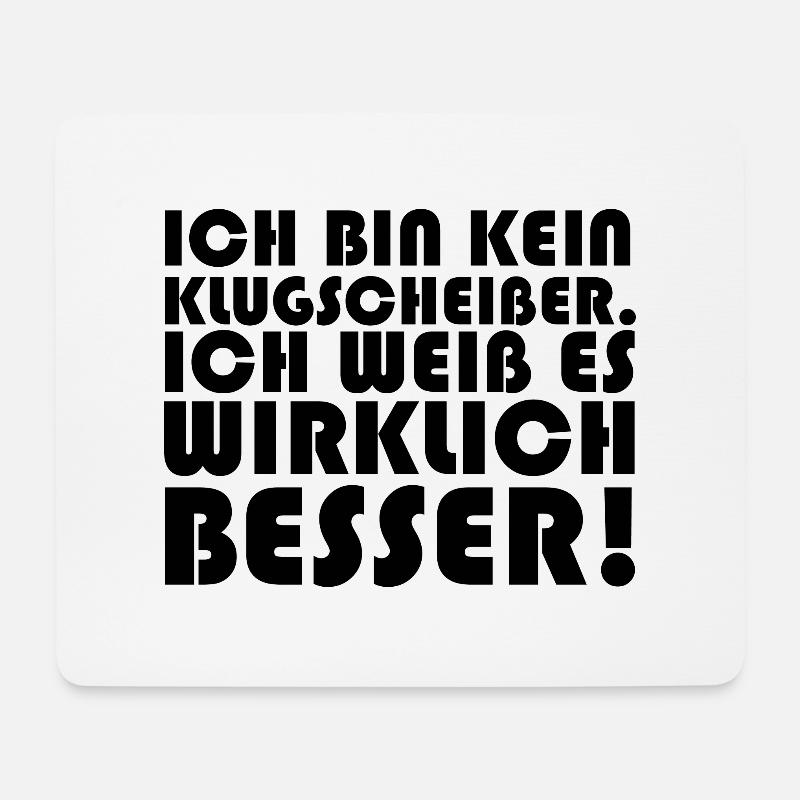 Lustiger Spruch Bild Witzig Humor Geschenkidee - Mousepad (Querformat) - Weiß