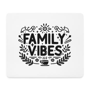 Ambiance familiale - Tapis de souris (format paysage) - blanc - Devant