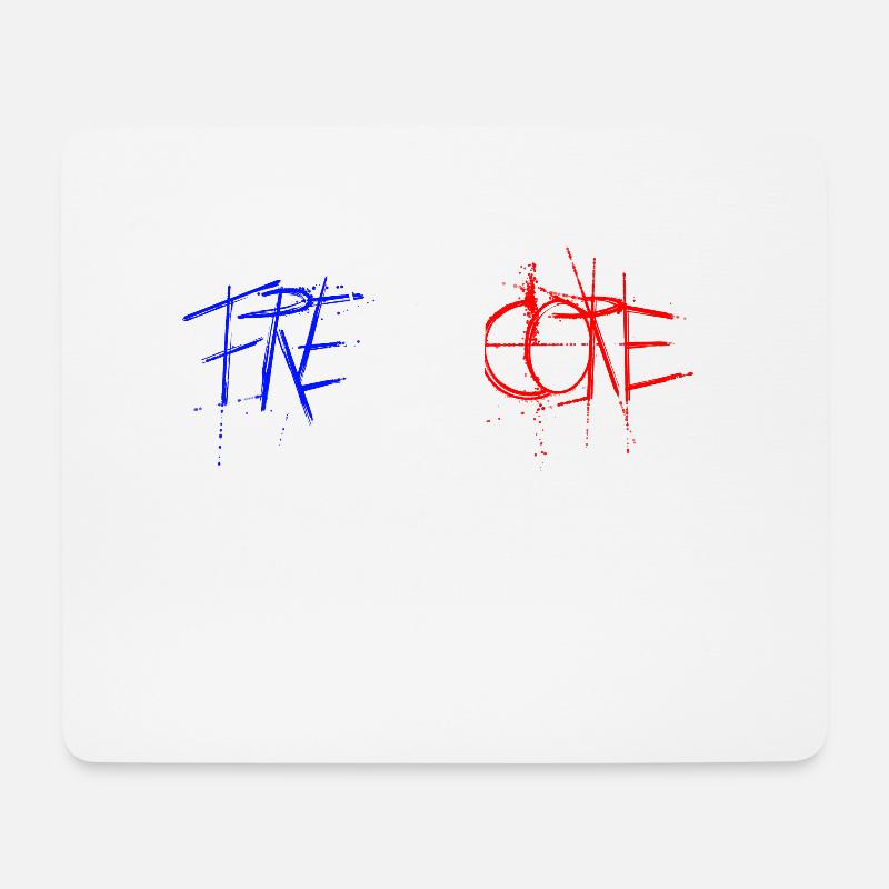 Frenchcore - Mousepad (Querformat) - Weiß