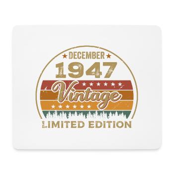 Anniversaire Décembre 1947 Cadeau Décembre 1947 - Tapis de souris (format paysage) - blanc - Devant