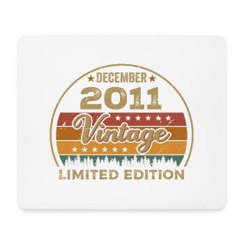 Birthday December 2011 Gift December 2011 - Mouse Pad (horizontal) - white - Front