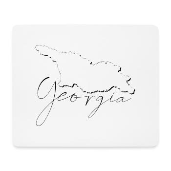 Carte de la Géorgie à titre d’aperçu EN - Tapis de souris (format paysage) - blanc - Devant
