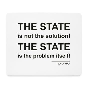 The State - Mousepad (Querformat) - Weiß - Vorne