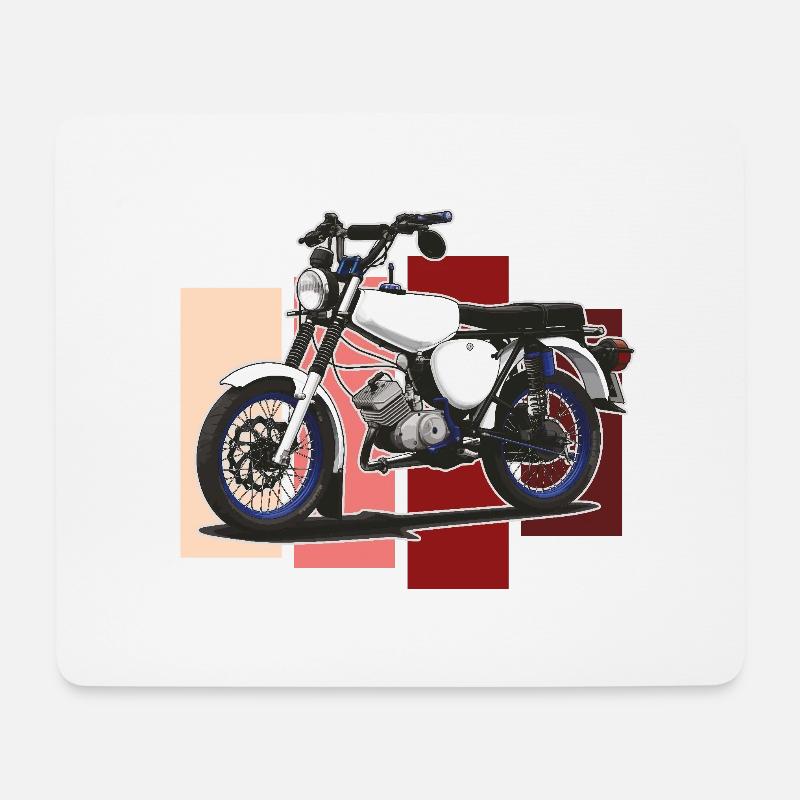 S51 (weiß) // Illustration - Mousepad (Querformat) - Weiß