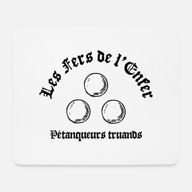 Les Fers de l Enfer - Mousepad (Querformat) - Weiß