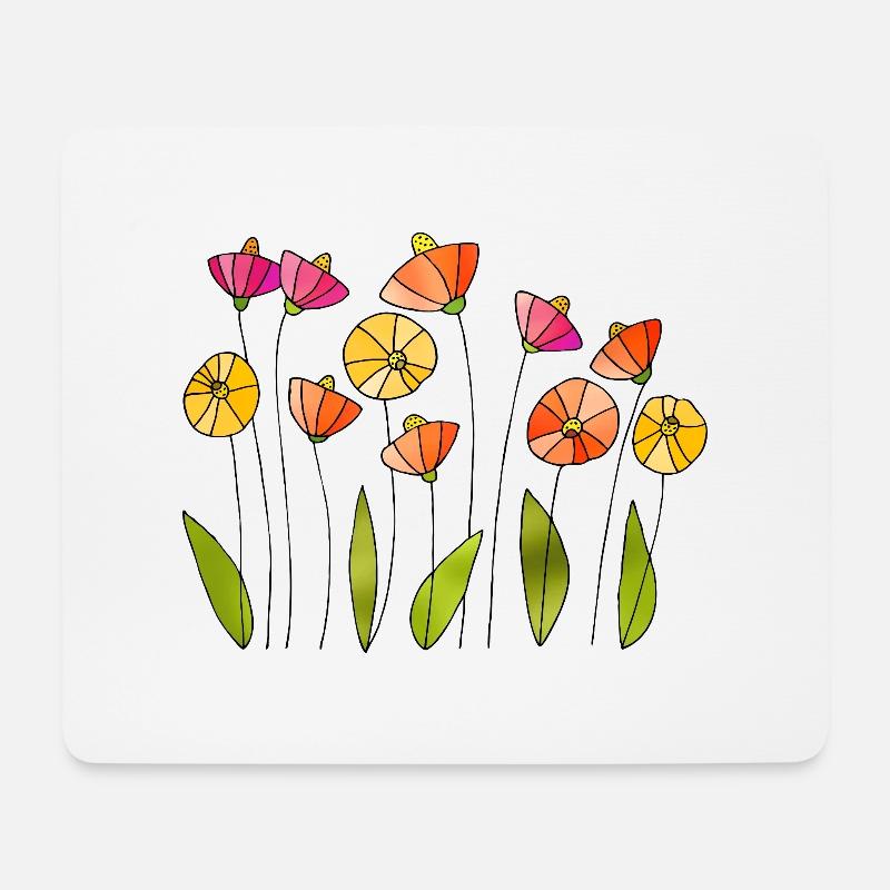 Flowers - Mouse Pad (horizontal) - white