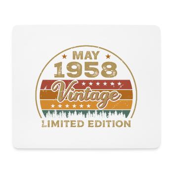 Mai Geschenk Mai 1958 Jubiläum Mai 1958 May 1958 - Mousepad (Querformat) - Weiß - Vorne