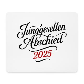 Junggesellenabschied 2025 Jga - Mousepad (Querformat) - Weiß - Vorne