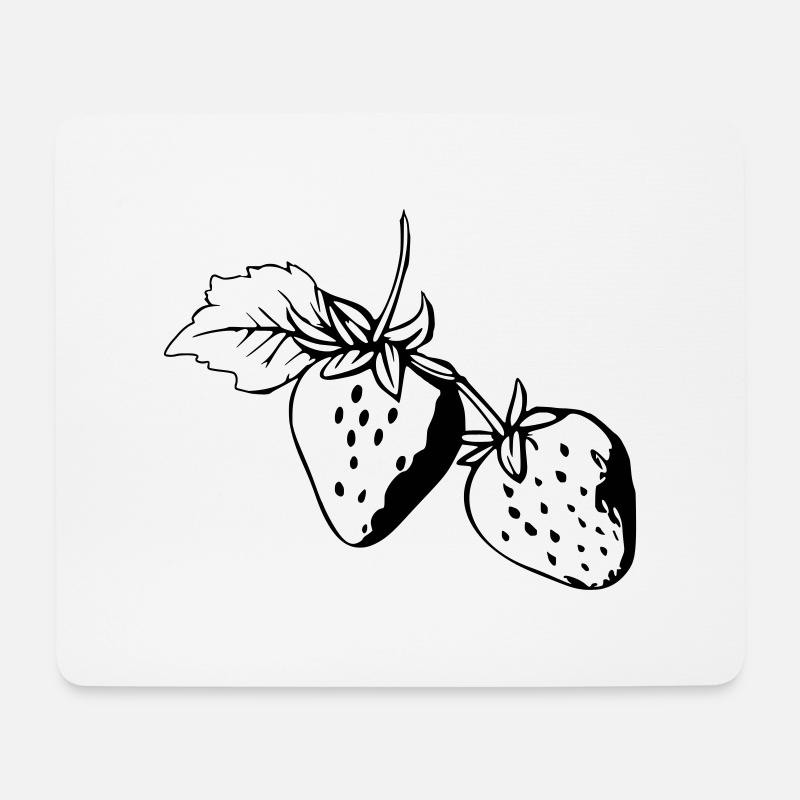 Strawberries - Mouse Pad (horizontal) - white