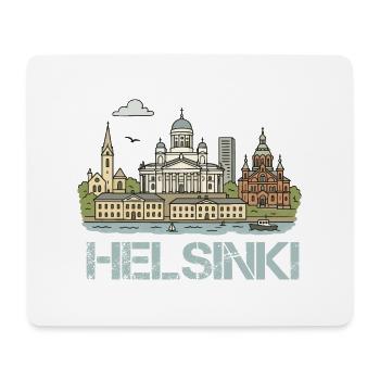 Ville d’Helsinki - Tapis de souris (format paysage) - blanc - Devant