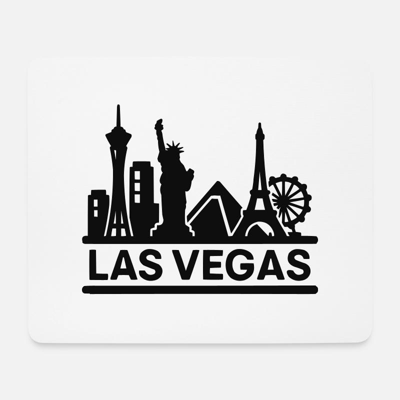 las vegas - Mousepad (Querformat) - Weiß