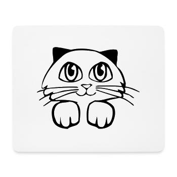 Suesse Mietze - Mousepad (Querformat) - Weiß - Vorne